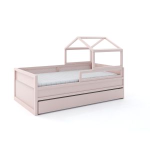 CAMA PAPAYA COM CASINHA ROSA OLD