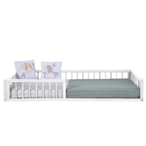 CAMA DE SOLTEIRO MONTESSORIANA BRANCO FOSCO